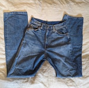 Levi's 701 light wash 1950s style jeans size 27 100% cotton